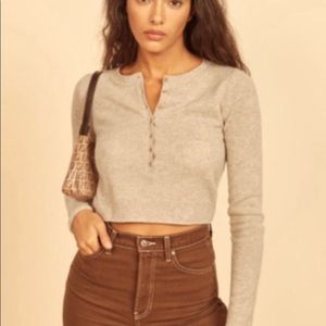 Reformation Cashmere Henley